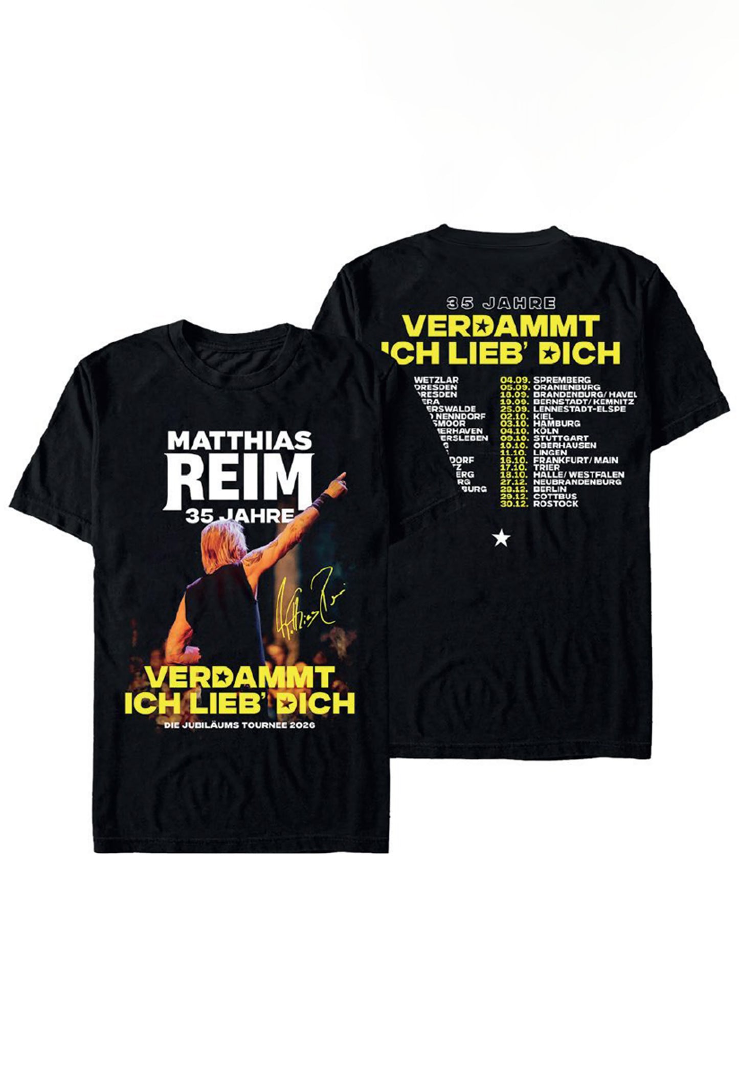 Matthias Reim - 35 Jahre Verdammt Ich Lieb Dich Tour 2026 - T-Shirt | Neutral-Image