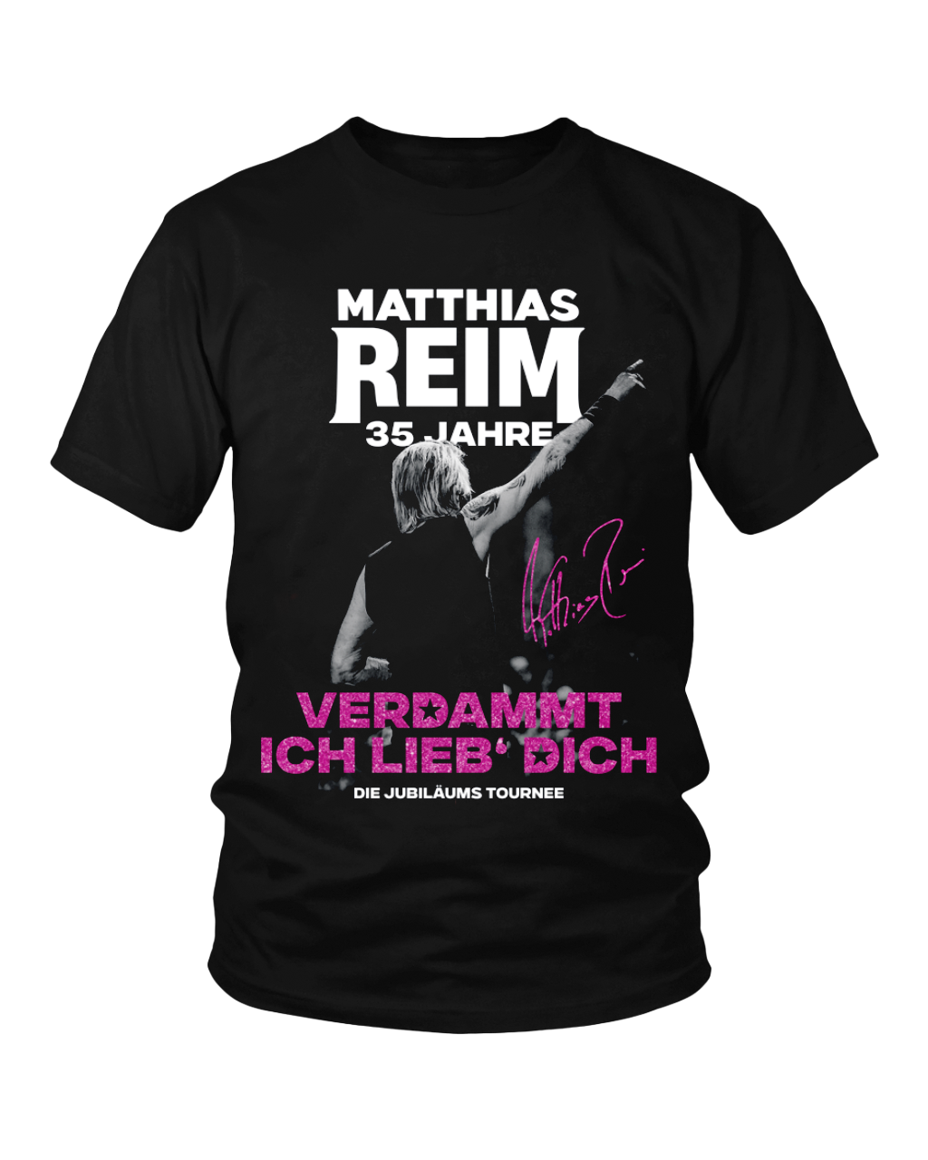 Matthias Reim - 35 Jahre Verdammt Ich Lieb Dich Tour Glitzer Effekt - T-Shirt