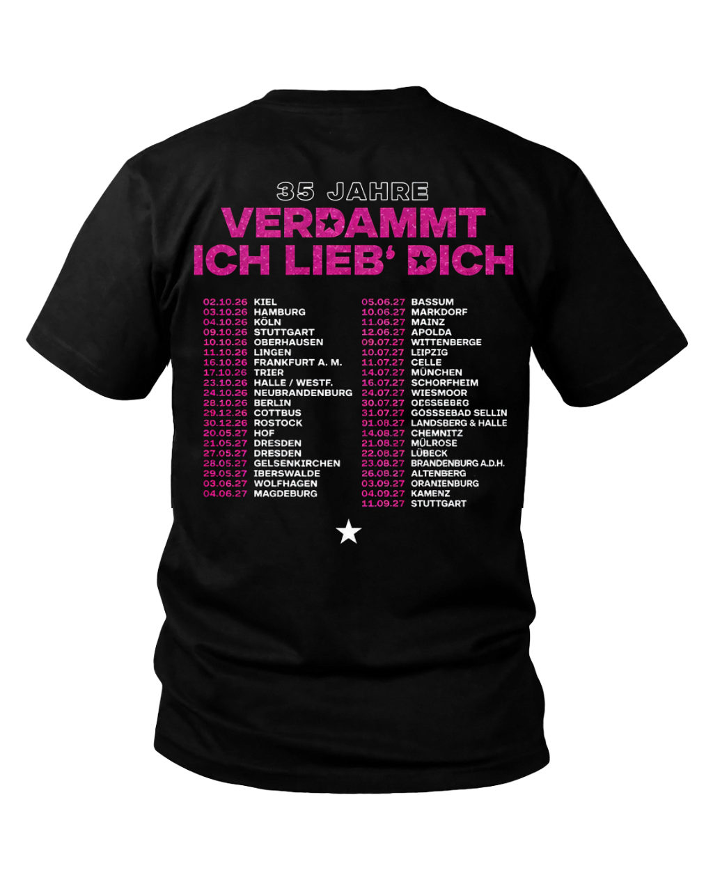 Matthias Reim - 35 Jahre Verdammt Ich Lieb Dich Tour Glitzer Effekt - T-Shirt